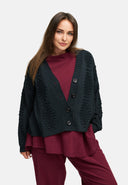 Stickad kofta – mysig, tidlös & med strukturdetaljer 'Cotona'