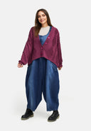 Stickad kofta – mysig, tidlös & med strukturdetaljer 'Cotona'