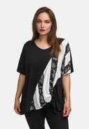 Túnica em linha A de viscose leve com stretch 'Sovana'