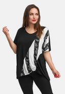 A-linjainen tunika kevyestä viskoosijoustosta 'Sovana'