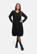 Tyylikäs mekko, A-linja, rakenteellisella kuviolla 'Noira'