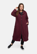 Übergangs-Mantel aus strukturiertem Viskose-Stretch 'Floréa'