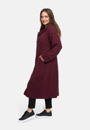 Übergangs-Mantel aus strukturiertem Viskose-Stretch 'Floréa'