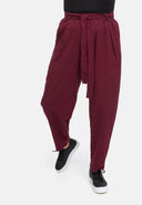 Byxor med knytskärp i hampa-bomullsblandning 'Elure'