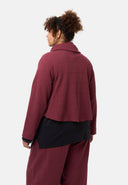 'Collina' Jacke – Elegante Kurzjacke mit Wickeloptik & Struktur