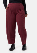 'Vigna' pantaloni – cotone elasticizzato strutturato e vestibilità confortevole