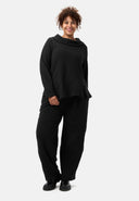 'Vigna' pantaloni – cotone elasticizzato strutturato e vestibilità confortevole
