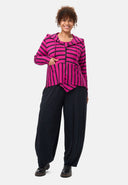 'Sienna' jacket - viscose-stretch, mixed stripes