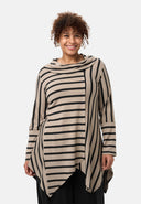 'Sienna' tunic - viscose-stretch, pointed hem