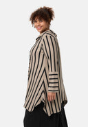 'Sienna' tunic - viscose-stretch, pointed hem