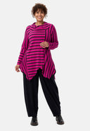 'Sienna' tunic - viscose-stretch, pointed hem