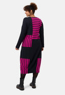 'Sienna' dress - striped look, elegant-chic