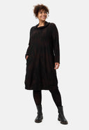 'Ombra' dress - wide collar and flowing silhouette