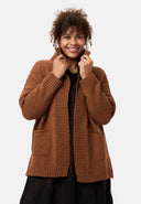'Vella' knit cardigan - cotton blend with wool, relaxed fit