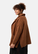 'Vella' knit cardigan - cotton blend with wool, relaxed fit