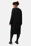 'Vera' dress - deep black & subtle texture