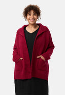 'Vella' knit cardigan - cotton blend with wool, relaxed fit