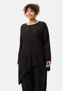 'Ombra' tunic - asymmetrical cut and fluid drape