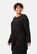 'Ombra' tunic - asymmetrical cut and fluid drape