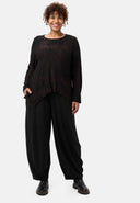 'Ombra' shirt - soft viscose blend with asymmetrical cut