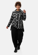 'Vera' trousers - wide fit & subtle tone-on-tone texture