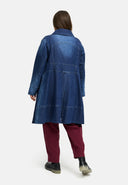 Cóta Idirthréimhseach as Denim Préimhe 'Indiga'