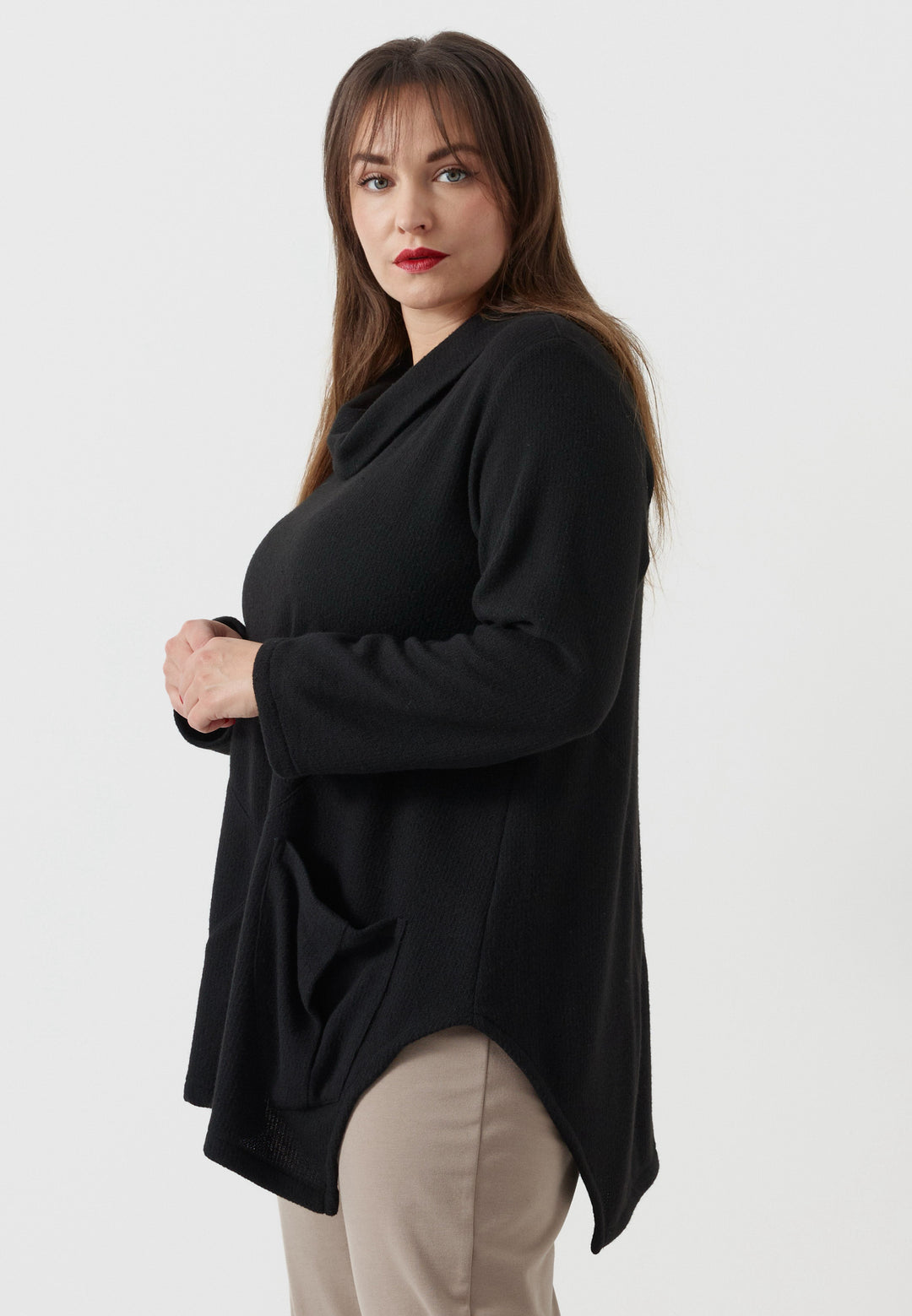 Kekoo Tunic with collar 'Noctura'
