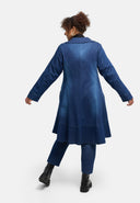 'Denira' cappotto – denim, linea a A, lunghezza al ginocchio