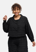Giacca-camicia "Norina" – misto viscosa, corta