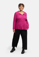 Blusa "Marella" – misto cotone, tessuto strutturato