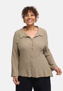 Blusa "Marella" – misto cotone, tessuto strutturato