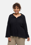 Blusa "Marella" – misto cotone, tessuto strutturato