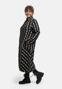 'Karena' abito - cotone stretch, motivo a righe