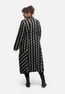 'Karena' abito - cotone stretch, motivo a righe