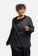 Tunica "Perlina" – mix di materiali, drappeggiata