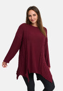 'Cotona' Maglia Asimmetrica a Linea A – casual & accogliente
