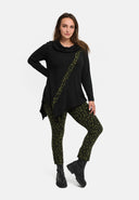 'Seriva' Túnica – Línea A con Cuello de Chal & Panel Diagonal