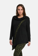 'Seriva' Túnica – Línea A con Cuello de Chal & Panel Diagonal