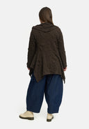 'Brunel' Tunika – kurze Form, edel strukturiert & Hemdkragen