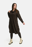 'Brunel' gúna – Muineál Cowl, ruathar taobhach & fad meánach