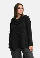 'Brunel' Tunika – kurze Form, edel strukturiert & Hemdkragen