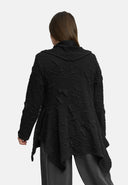 'Brunel' Tunika – kurze Form, edel strukturiert & Hemdkragen