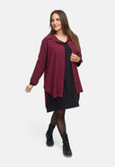 Blusa comprida casual em mistura de cânhamo e algodão 'Elure'
