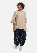 'Velisse' pantalón – stretch de algodón, forma globo