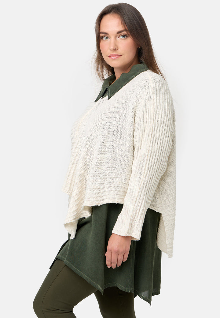 Kekoo Knit Shirt Asymmetrical 'Pure