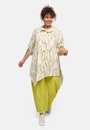 'Livia' Bluse-Tunika – let, figursmigrende & kunstnerisk mønstret