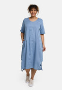 Sukienka 'Alina' – linia A, miękka i z detalami ze sznurkiem