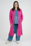 Cardigan Lungo 'Cotture' – Tocco Morbido, Taglio Elegante & Arieggiato