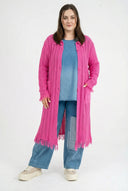 Cardigan Lungo 'Cotture' – Tocco Morbido, Taglio Elegante & Arieggiato